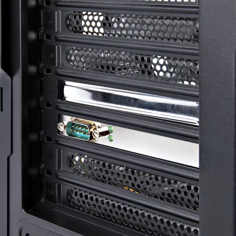 StarTech.com PCI Express seriālā karte, PCIe uz RS232 (DB9) seriālo interfeisu karte, datora seriālā karte ar 16C1050 UART, standarta vai zema profila kronšteini, COM saglabāšana, Windows un Linux