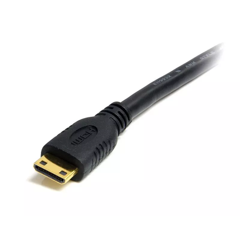 StarTech.com 2 m Mini HDMI–HDMI kabelis ar Ethernet – 4K 30 Hz ātrgaitas Mini HDMI–HDMI adaptera kabelis – Mini HDMI Type-C ierīce uz HDMI monitoru/displeju – izturīgs video pārveidotāja vads