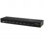 StarTech.com 8 portu USB–seriālais adaptera centrmezgls, USB 2.0, seriālais, melns, alumīnijs, 36 W, 100–240 V