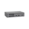 LevelOne 10 portu Fast Ethernet PoE slēdzis, 1 x Gigabit RJ45, 1 x Gigabit SFP, 8 PoE izejas, 120 W