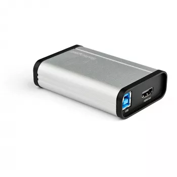 StarTech.com HDMI uz USB C video uzņemšanas ierīce 1080p 60 kadri/s - UVC - ārējais USB 3.0 Type-C uztveršanas/tiešraides straumēšanas - HDMI audio/video ierakstītāja adapteris - darbojas ar USB-C/USB-A/Thunderbolt 3 - TAA