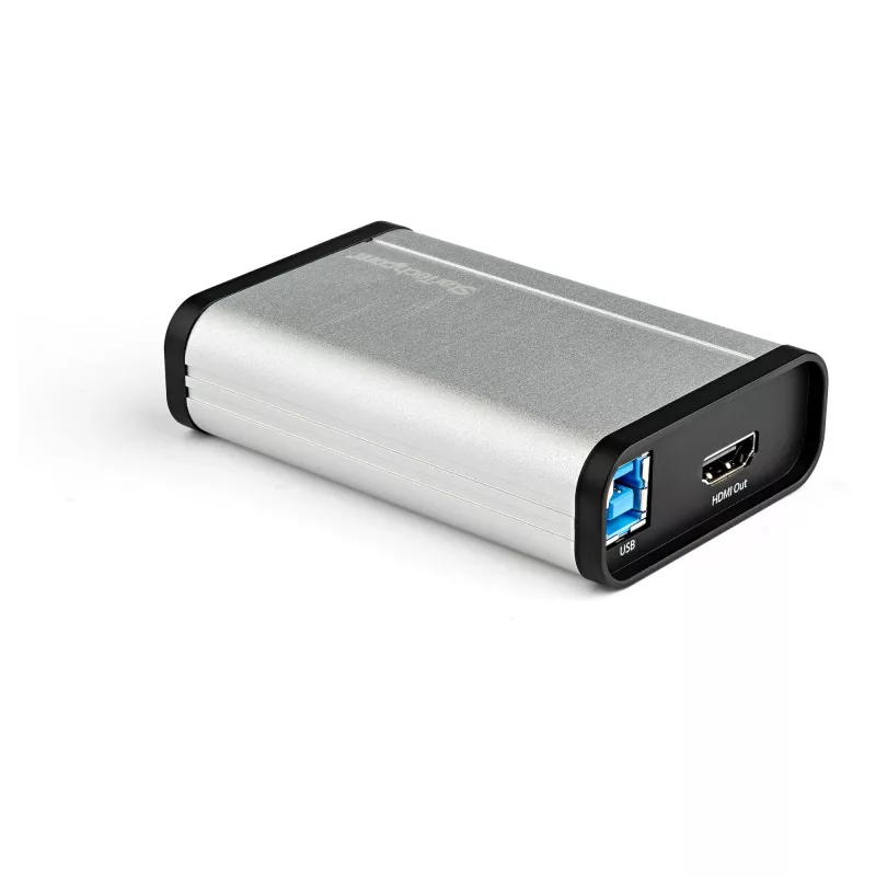 StarTech.com HDMI uz USB C video uzņemšanas ierīce 1080p 60 kadri/s - UVC - ārējais USB 3.0 Type-C uztveršanas/tiešraides straumēšanas - HDMI audio/video ierakstītāja adapteris - darbojas ar USB-C/USB-A/Thunderbolt 3 - TAA