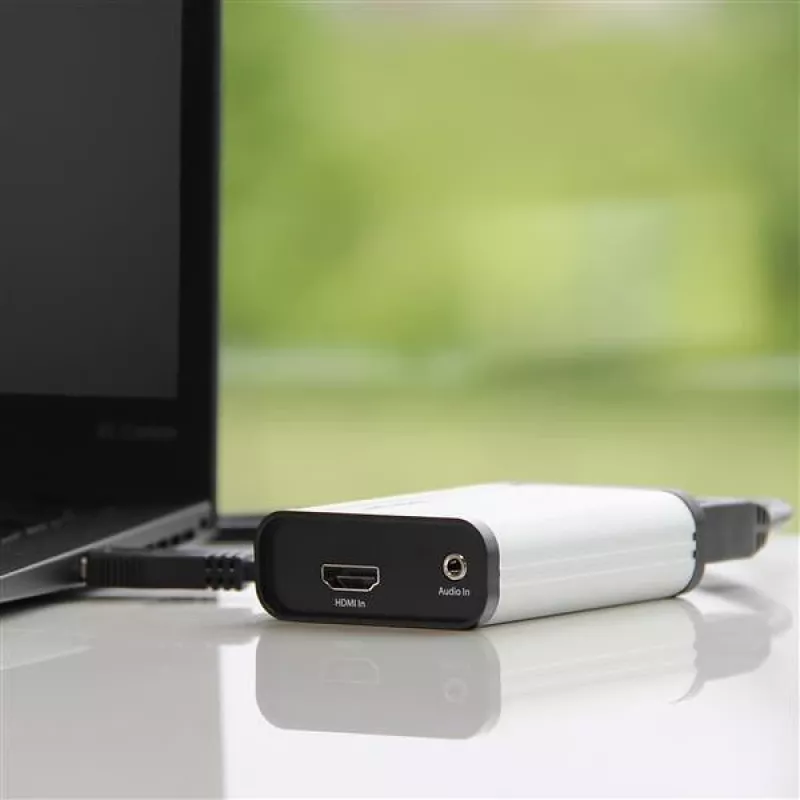 StarTech.com HDMI uz USB C video uzņemšanas ierīce 1080p 60 kadri/s - UVC - ārējais USB 3.0 Type-C uztveršanas/tiešraides straumēšanas - HDMI audio/video ierakstītāja adapteris - darbojas ar USB-C/USB-A/Thunderbolt 3 - TAA