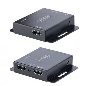StarTech.com 4K HDMI pagarinātājs pa CAT6/CAT5 Ethernet kabeli, 4K 30Hz vai 1080p 60Hz video pagarinātājs, HDMI pa Ethernet kabeli, HDMI raidītāja un uztvērēja komplekts, IR tālvadība