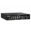 QNAP QSW-M2108R-2C pārvaldāms L2 slēdzis, 8 x 2,5GbE + 2 x 10GbE SFP+/RJ-45 kombinētie porti, pusplatuma, uzstādāms statnē