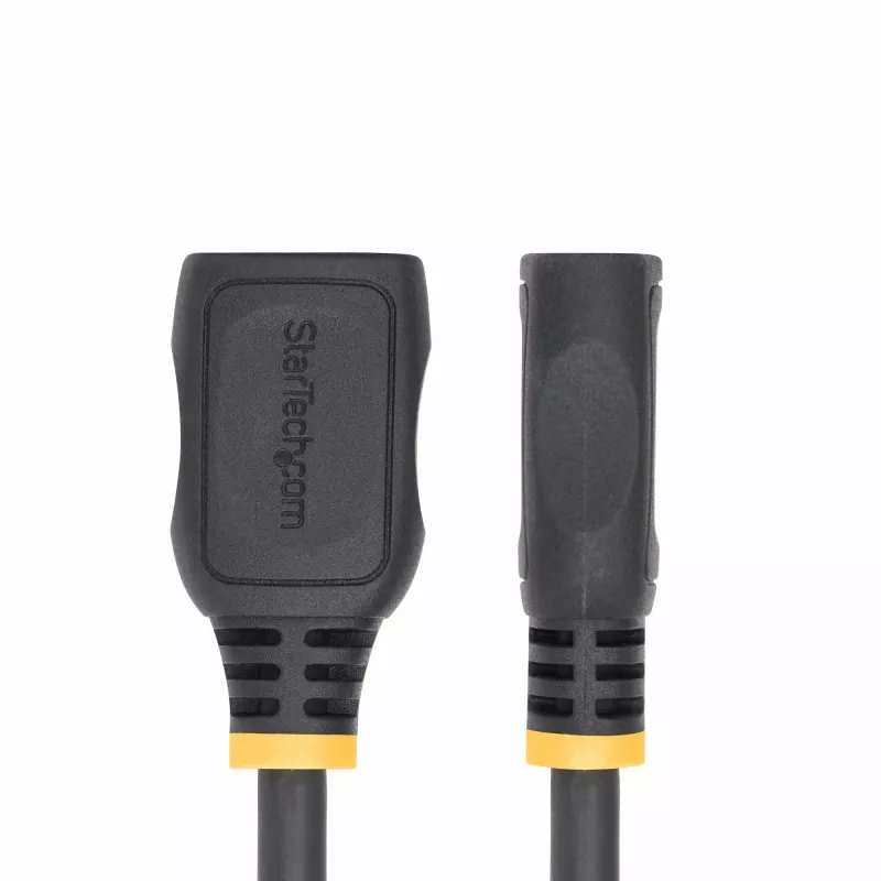 StarTech.com 18in (0,5m) HDMI 2.0 pagarinātāja kabelis, ātrdarbīgs HDMI porta saudzētāja kabelis, 4K 60Hz, HDMI vīrišķais pret sievišķo pagarinātāja adaptera vads, HDMI pagarinātāja kabelis, V/S