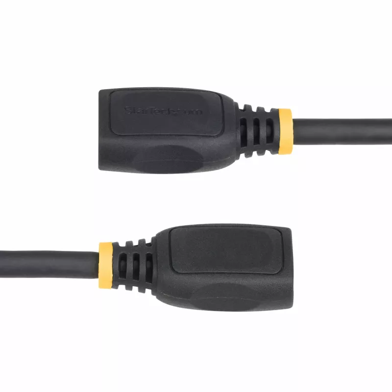 StarTech.com 18in (0,5m) HDMI 2.0 pagarinātāja kabelis, ātrdarbīgs HDMI porta saudzētāja kabelis, 4K 60Hz, HDMI vīrišķais pret sievišķo pagarinātāja adaptera vads, HDMI pagarinātāja kabelis, V/S