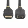 StarTech.com 18in (0,5m) HDMI 2.0 pagarinātāja kabelis, ātrdarbīgs HDMI porta saudzētāja kabelis, 4K 60Hz, HDMI vīrišķais pret sievišķo pagarinātāja adaptera vads, HDMI pagarinātāja kabelis, V/S