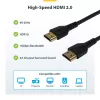 StarTech.com 1,5 m plāns HDMI 2.0 kabelis, elastīgs Premium sertificēts HDMI vads ar Ethernet, UHD 4K 60Hz HDR10, izturīgs aramīda šķiedras dizains ar TPE apvalku
