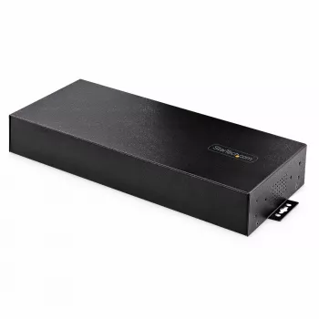 StarTech.com 16 portu industriālais USB 5 Gbps centrmezgls ar barošanas adapteri, metāla korpuss, montējams, ESD aizsardzība, termināla bloka barošana, USB uzlāde, divu resursdatoru pārslēgs - TAA