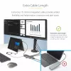 StarTech.com USB-C trīs monitoru multiportu adapteris, divi 4K 60Hz + 4K 30Hz HDMI un DisplayPort, 4 portu USB centrmezgls, 100W PD caurlaide, GbE, SD/MicroSD karšu lasītāji