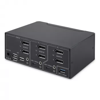 StarTech.com P2CDD143-KVM-SWITCH KVM slēdzis Melns