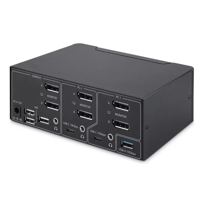 StarTech.com P2CDD143-KVM-SWITCH KVM slēdzis Melns