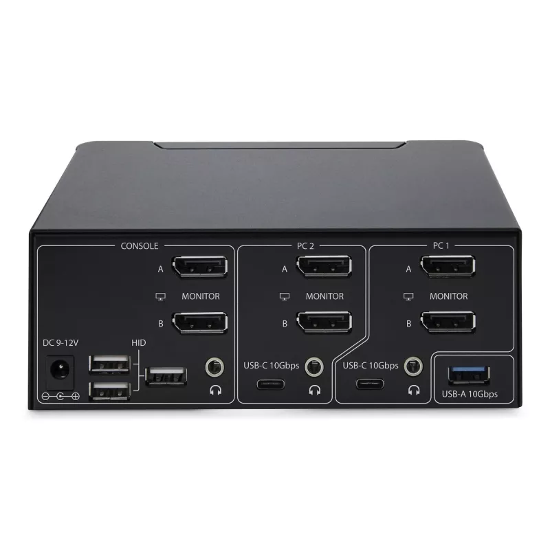 StarTech.com P2CDD143-KVM-SWITCH KVM slēdzis Melns