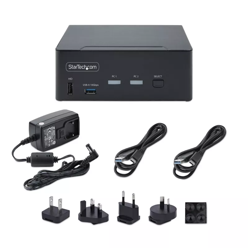StarTech.com P2CDD143-KVM-SWITCH KVM slēdzis Melns