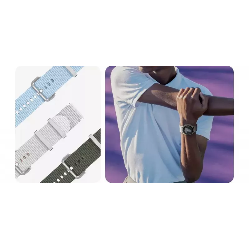 Rokassprādze Samsung Athleisure Band M/L Galaxy Watch 7 sudraba krāsā