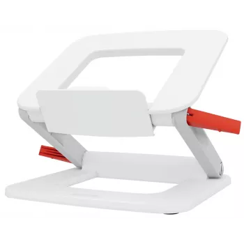 Leitz Ergo 64240001 regulējams vairāku leņķu portatīvā datora statīvs, salokāms, 13-15 collas (33-38,1 cm), balts