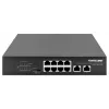 Intellinet 8 portu gigabitu Ethernet PoE+ slēdzis 120 W, 2 augšupsaites porti
