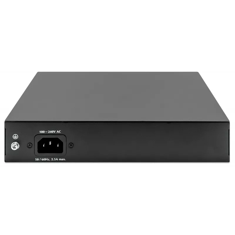Intellinet 8 portu gigabitu Ethernet PoE+ slēdzis 120 W, 2 augšupsaites porti