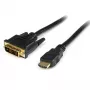 StarTech.com 2m HDMI uz DVI-D kabelis - V/V, 2 m, HDMI, DVI-D, vīr., vīr., zelts