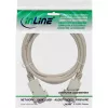 InLine null modēma kabelis DB9 sievišķais / sievišķais, komplektēts, pelēks, 2m