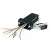 StarTech.com DB9 uz RJ45 modulārais adapteris - vīr./siev., DB-9, RJ-45, melns