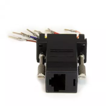 StarTech.com DB9 uz RJ45 modulārais adapteris - vīr./siev., DB-9, RJ-45, melns