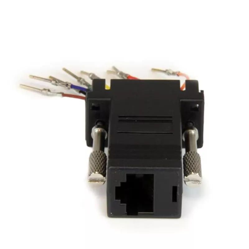 StarTech.com DB9 uz RJ45 modulārais adapteris - vīr./siev., DB-9, RJ-45, melns