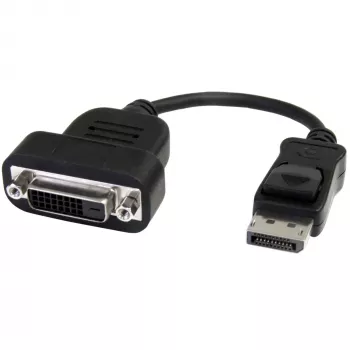 StarTech.com DisplayPort uz DVI adapteris - aktīvs DisplayPort uz DVI-D adapteris/video pārveidotājs 1080p - DP 1.2 uz DVI monitora kabeļa adaptera sargspraudnis - DP uz DVI adapteris - fiksējošs DP savienotājs