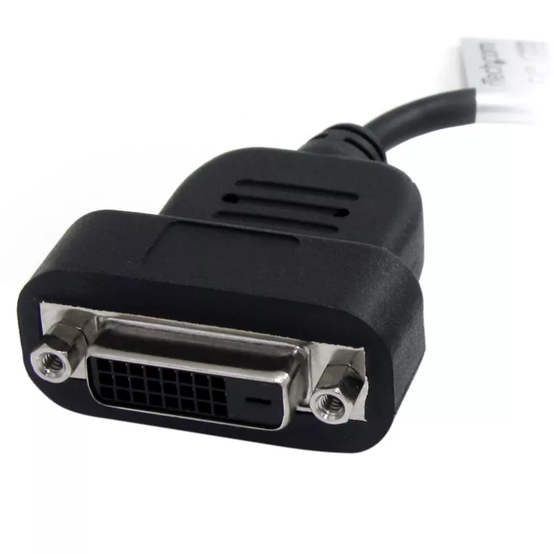 StarTech.com DisplayPort uz DVI adapteris - aktīvs DisplayPort uz DVI-D adapteris/video pārveidotājs 1080p - DP 1.2 uz DVI monitora kabeļa adaptera sargspraudnis - DP uz DVI adapteris - fiksējošs DP savienotājs