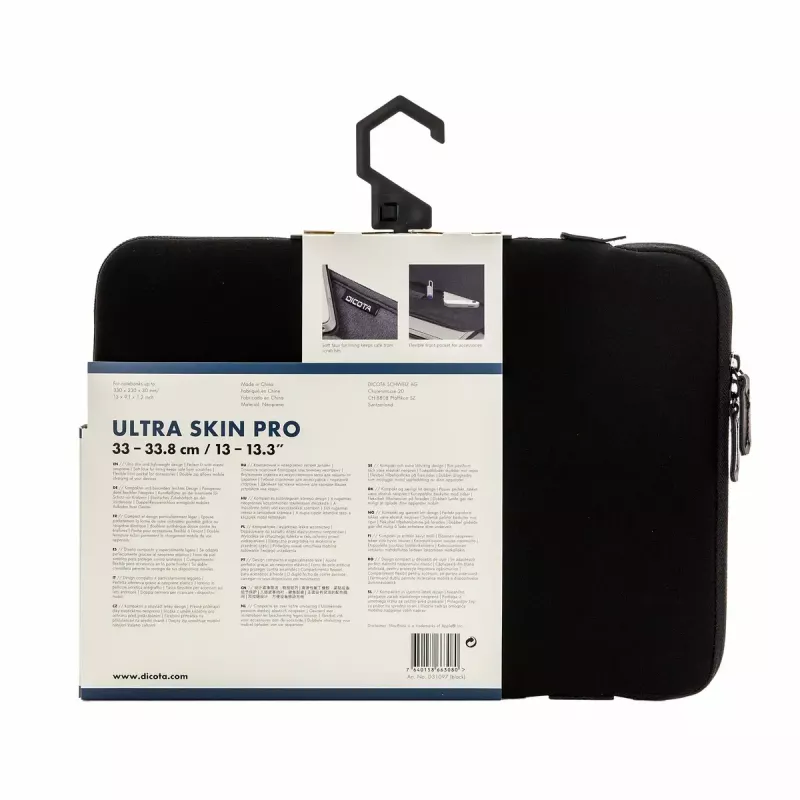 Uzmavas futrālis DICOTA Ultra Skin PRO 33,8 cm (13,3 collas)