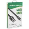InLine Lightning USB kabelis, iPad, iPhone, iPod, melns/alumīnijs, 2m, MFi sertificēts