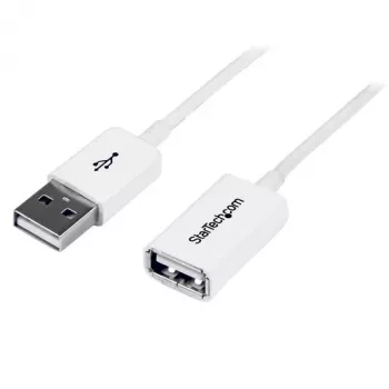 StarTech.com 3m balts USB 2.0 pagarinātājs A uz A - V/S, 3 m, USB A, USB A, USB 2.0, Vīriešu/Sieviešu, Balts