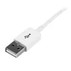StarTech.com 1 m balts USB 2.0 pagarinātāja kabelis A uz A — M/F