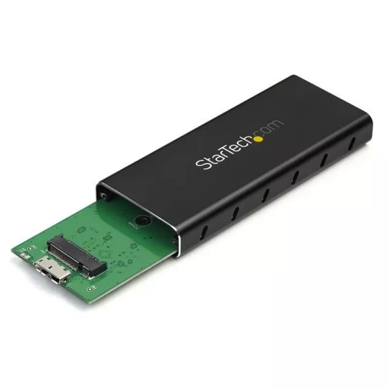 StarTech.com M.2 SSD korpuss M.2 SATA SSD diskiem — USB 3.1 (10 Gbps) ar USB-C kabeli