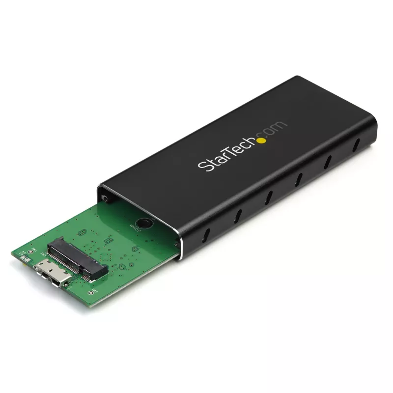 StarTech.com M.2 SSD korpuss M.2 SATA SSD diskiem — USB 3.1 (10 Gbps) ar USB-C kabeli