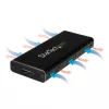 StarTech.com M.2 SSD korpuss M.2 SATA SSD diskiem — USB 3.1 (10 Gbps) ar USB-C kabeli