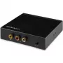 StarTech.com HDMI uz RCA pārveidotāja kaste ar audio, Aktīvs video pārveidotājs, Melns, REACH, FCC, 1920 x 1080 pikseļi, 640 x 480,800 x 600,1920 x 1080, 480p, 576p, 720p, 1080p