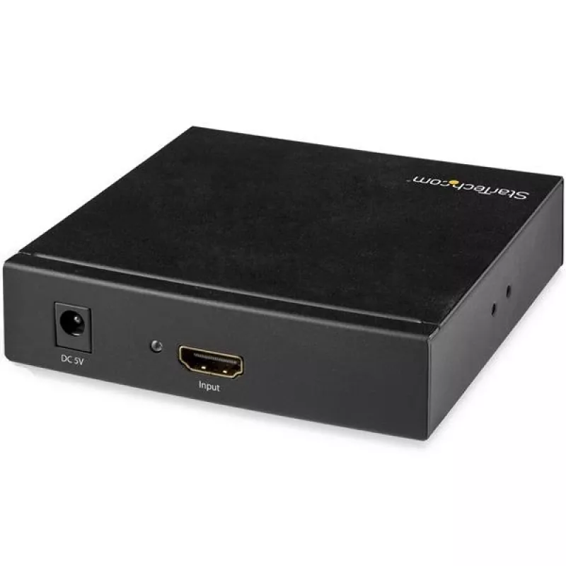 StarTech.com HDMI uz RCA pārveidotāja kaste ar audio, Aktīvs video pārveidotājs, Melns, REACH, FCC, 1920 x 1080 pikseļi, 640 x 480,800 x 600,1920 x 1080, 480p, 576p, 720p, 1080p