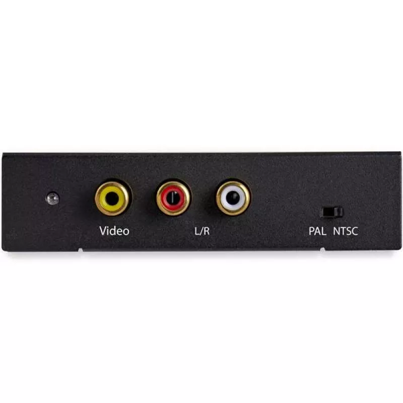 StarTech.com HDMI uz RCA pārveidotāja kaste ar audio, Aktīvs video pārveidotājs, Melns, REACH, FCC, 1920 x 1080 pikseļi, 640 x 480,800 x 600,1920 x 1080, 480p, 576p, 720p, 1080p