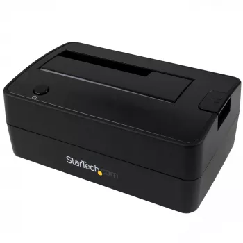 StarTech.com Single Bay USB 3.1 to SATA Hard Drive Docking Station, USB 3.1 (10 Gbps) Hard Drive Dock, External 2.5/3.5 inch SATA III HDD/SSD Docking Station, Top-Loading Hard Drive Bay