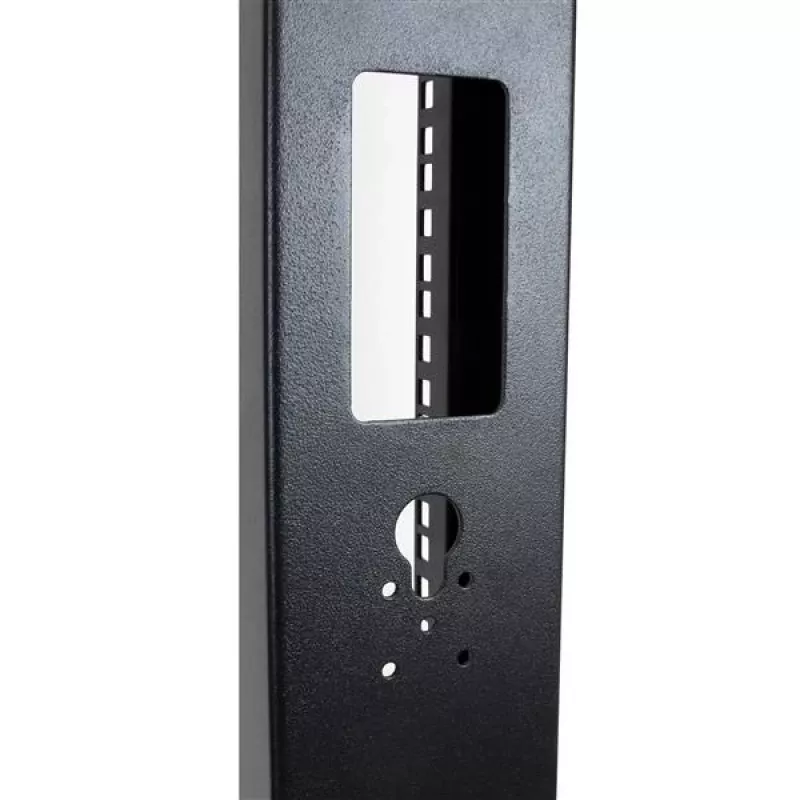 StarTech.com 2-stabu 42U mobilais atvērta karkasa serveru statīvs, divu stabu 19 collu tīkla statīvs ar riteņiem, ritošs atvērts statīvs AV/datu/multivides/IT aprīkojumam, datoru statīvs mājas/biroja telpām – iekļauti ritentiņi