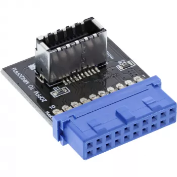 Iekšējais InLine USB 3.0–USB 3.1 priekšējā paneļa Key-A adapteris