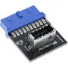 Iekšējais InLine USB 3.0–USB 3.1 priekšējā paneļa Key-A adapteris