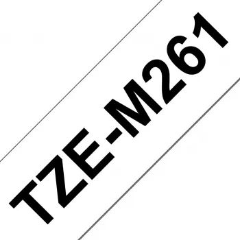 Brother TZe-M261 lente etiķešu izgatavošanai Melns uz balta