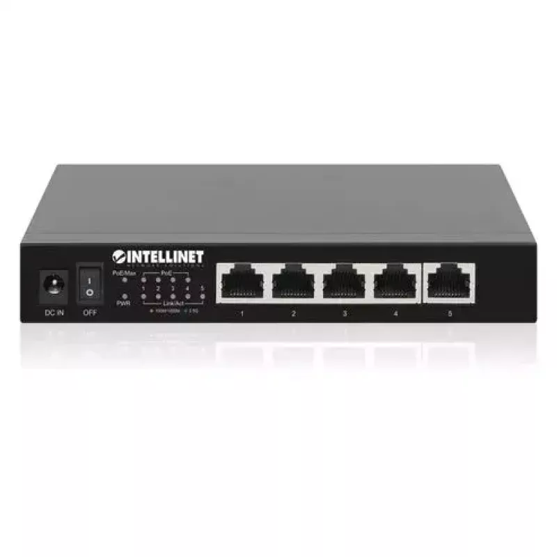 Nepārvaldīts slēdzis Intellinet 5 Portu 2.5G Ethernet PoE+ 55W