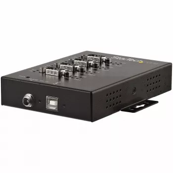 StarTech.com 4 portu seriālais centrmezgls, USB uz RS232/RS485/RS422 adapteris - Rūpniecisks USB 2.0 uz DB9 seriālais pārveidotāja centrmezgls - IP30 klase - Uz DIN sliedes montējams metāla seriālais centrmezgls - 15kV ESD aizsardzība