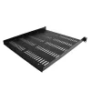 StarTech.com 1U serveru statņu plaukts - universāla ventilējama statņu stiprinājuma konsoles paplāte 19 collu tīkla iekārtu statnim un skapim - izturīgs dizains - svara noturība 55 mārciņas/25 kg - 20 collu dziļš plaukts, melns