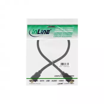 InLine Ātrgaitas HDMI kabelis ar Ethernet, vīr./vīr., melns, zeltīti kontakti, 1m