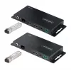 StarTech.com 4K HDMI over Fiber Extender Kit, 4K 60Hz up to 3300ft/1km (Single Mode) or 1000ft/300m (Multimode) LC Fiber Optic, HDR, HDCP, 3.5mm Audio/RS232/IR Extender, Transmitter and Receiver Kit